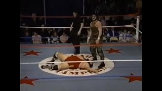 Corporal Kirchner vs Makhan Singh Mike Shaw aka Norman the Lunatic Stampede Wrestling 1988 [upl. by Htebesile]