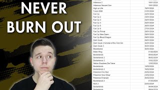 I Play 100 Games a Year Heres Why I NEVER Burn Out [upl. by Aihsek]