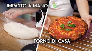 RICETTA FACILISSIMA della pizza nel RUOTO DI PASQUALINO ROSSI  forno di casa impasto a mano [upl. by Tansy]