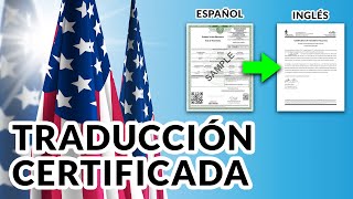 Traduccion Certificada al Inglés Qué es y como solicitarla [upl. by Samuele]