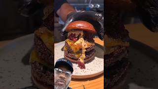 Snub or grub The Meaty Masterpiece A Bacon Pastrami Burger Recipe 🍔 foodie food [upl. by Moureaux]