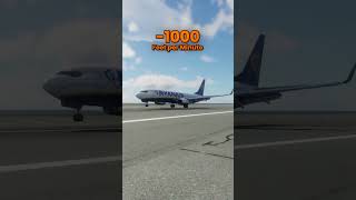 Airplane Hard VS Smooth Landing Simulation [upl. by Eirrehc]