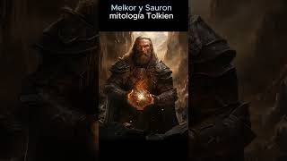 Sauron y Melkor Morgoth mitología tolkien [upl. by Airdnassac]