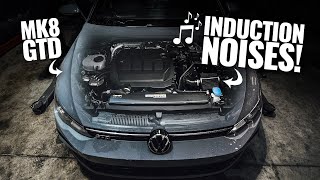 MAKING THE BEST INDUCTION NOISES 🎵 Mk8 GTD Ramair Induction Kit [upl. by Ciapha751]