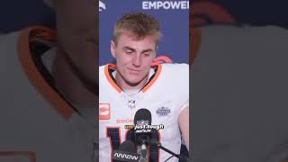 Broncos rookie Bo Nix reacts to Week 1 loss vs Seahawks [upl. by Cinimod75]