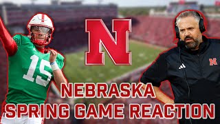 NEBRASKA Spring Game Reaction  Dylan Raiola IS THAT DUDE [upl. by Okubo]