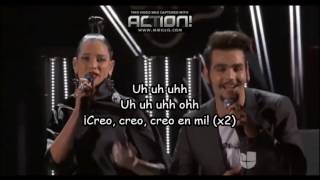 Natalia Jimenez ft Il Volo  Creo en mí  Letra [upl. by Berneta810]