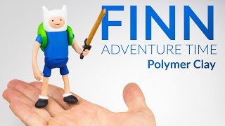 Finn Adventure Time – Polymer Clay Tutorial [upl. by Afton793]