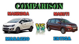 Mahindra marazzo vs Maruti Ertiga comparison Mahindra vs suzuki review [upl. by Hartill]