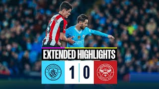 EXTENDED HIGHLIGHTS  Man City 1  0 Brentford  Haaland strike gives City a big THREE POINTS [upl. by Retniw]