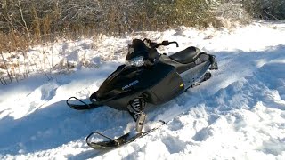 2009 Polaris IQ Shift 600  Track Ride [upl. by Estele739]