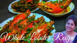 How To Cook Whole Lobsters King Size Lobster Malai Curry Recipe Beginners Kitchen Love The Spices [upl. by Aniloj729]