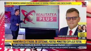 Realitatea PLUS 100 Marius Budăi dă cărțile pe față în direct manevra din lege [upl. by Sternberg]