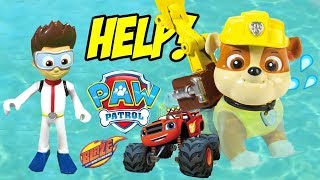 Щенячий Патруль на русском Крепыш и Вспыш чудомашинки Paw Patrol Blaze and Rubble padding pup [upl. by Jenni241]