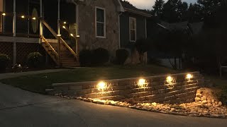 Retaining wall lights 7” Leon Lite MULTICOLORE RGB [upl. by Anahsohs]