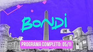 ▶️ PROGRAMACIÓN COMPLETA 0511  BONDI LIVE [upl. by Ijat]