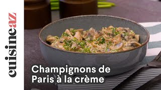 Champignons de Paris à la crème [upl. by Amilah]