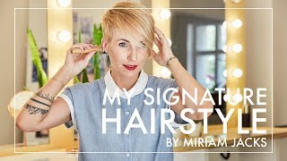 Kurze Haare bei Frauen stylen  Tipps von Hairstylistin Miriam Jacks [upl. by Kursh]