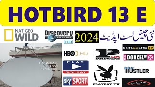 Hotbird 13E Latest Channel Update OffSat Dish Size 6Ft [upl. by Arela]