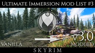 v30 COMPLETE ULTIMATE IMMERSION SE MOD LIST  Skyrim Special Edition [upl. by Marlena]