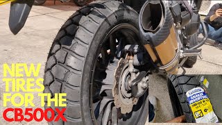 MICHELIN Anakee Adventure Tires Installed On 2019 Honda CB500X [upl. by Iralav]