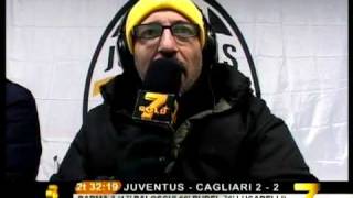 Direttastadio 7Gold  JUVE 23 CAGLIARI ZULIANI SOFFRE [upl. by Natal]