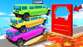 GTA 5 CHOP STACKS THE CAR PARKOUR CHALLENGE TO VICTORY [upl. by Aja]