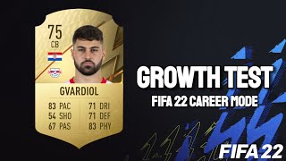 Josko Gvardiol Growth Test FIFA 22 Career Mode [upl. by Atworth]