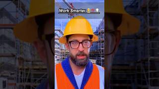 Work Smarter 👷💯💡 workers work job smart construction viralvideo shorts [upl. by Ened]