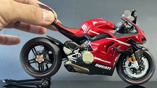 Ducati Superleggera V4  Motorcycle Model 112 TAMIYA [upl. by Nodnyl]