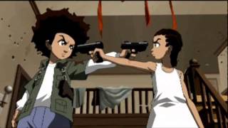 The Boondocks Soundtrack  Huey VS Riley Unremixed [upl. by Nere467]