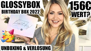 Glossybox Birthday Edition 2022  Unboxing amp Verlosung [upl. by Alvina]