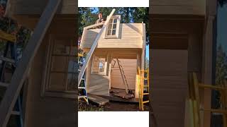 Building A Bunkie Loft bunkie cabin diy airbnb tinyhouse [upl. by Loutitia]