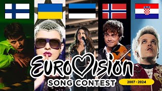 Eurovision  My Top 5 Every Year 2007  2024  ICONIC SONGS  BEST PERFORMANCES [upl. by Brindell659]