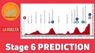 La Vuelta 2022 Stage 6 TOP 10 favourites preview amp podium prediction [upl. by Faina871]