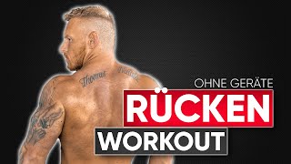 Rücken Workout OHNE GERÄTE für Zuhause Level 1 für Anfänger  RÜCKENTRAINING [upl. by Nameerf]