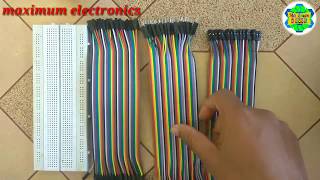 Unboxing review of Breadboard jumper wiresmaximum electronics [upl. by Ahscrop513]