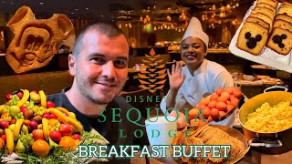 Sequoia Lodge  Golden Forest Lounge  Breakfast Buffet  Disneyland Paris [upl. by Arabela670]