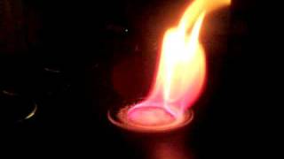 Flame Test Lithium Chloride [upl. by Mosi307]