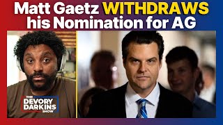 BREAKING Matt Gaetz Withdraws Nomination for Trumps Attorney General [upl. by Druce]