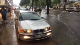 Oranienburg 2962017 Unwetter Überschwemmung [upl. by Maryly]