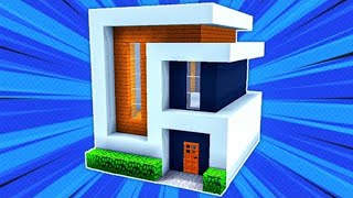 ✔ Como hacer una CASA MODERNA IDEAL en Minecraft para Survival [upl. by Fanya]