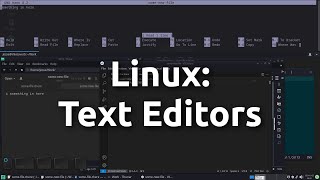 Linux text editors [upl. by Chong]