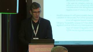 CPDP 2019 The impact of the GDPR on health research practices [upl. by Magdalen]