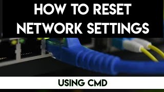 HOW TO RESET NETWORK SETTINGS USING COMMAND PROMPT [upl. by Llerrej]