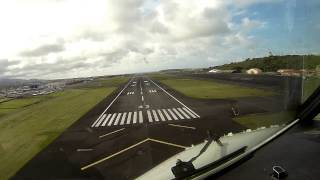 Landing in Lajes Terceira Island  Azores [upl. by Eecyac732]