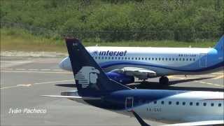 Sukhoi Superjet 100  Interjet taxi and take off [upl. by Alden]