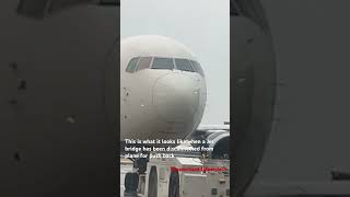 Please subscribe When a Jet bridge is disconnected from plane aviationtrending planes [upl. by Atsiuqal621]