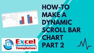 HowTo Make a Dynamic Excel Scroll Bar Chart Part 2 [upl. by Ahidam119]