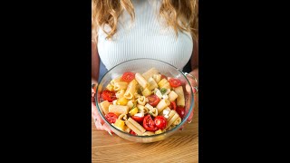 PASTA FREDDA allANGURIA GIALLA FETA E POMODORINIpiù estiva di così 🌞🍉😍 Shorts [upl. by Ruon]